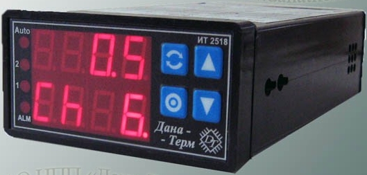Измеритель температуры щитовой десятиканальный ДАНА-ТЕРМ ИТ-2518 Термометры